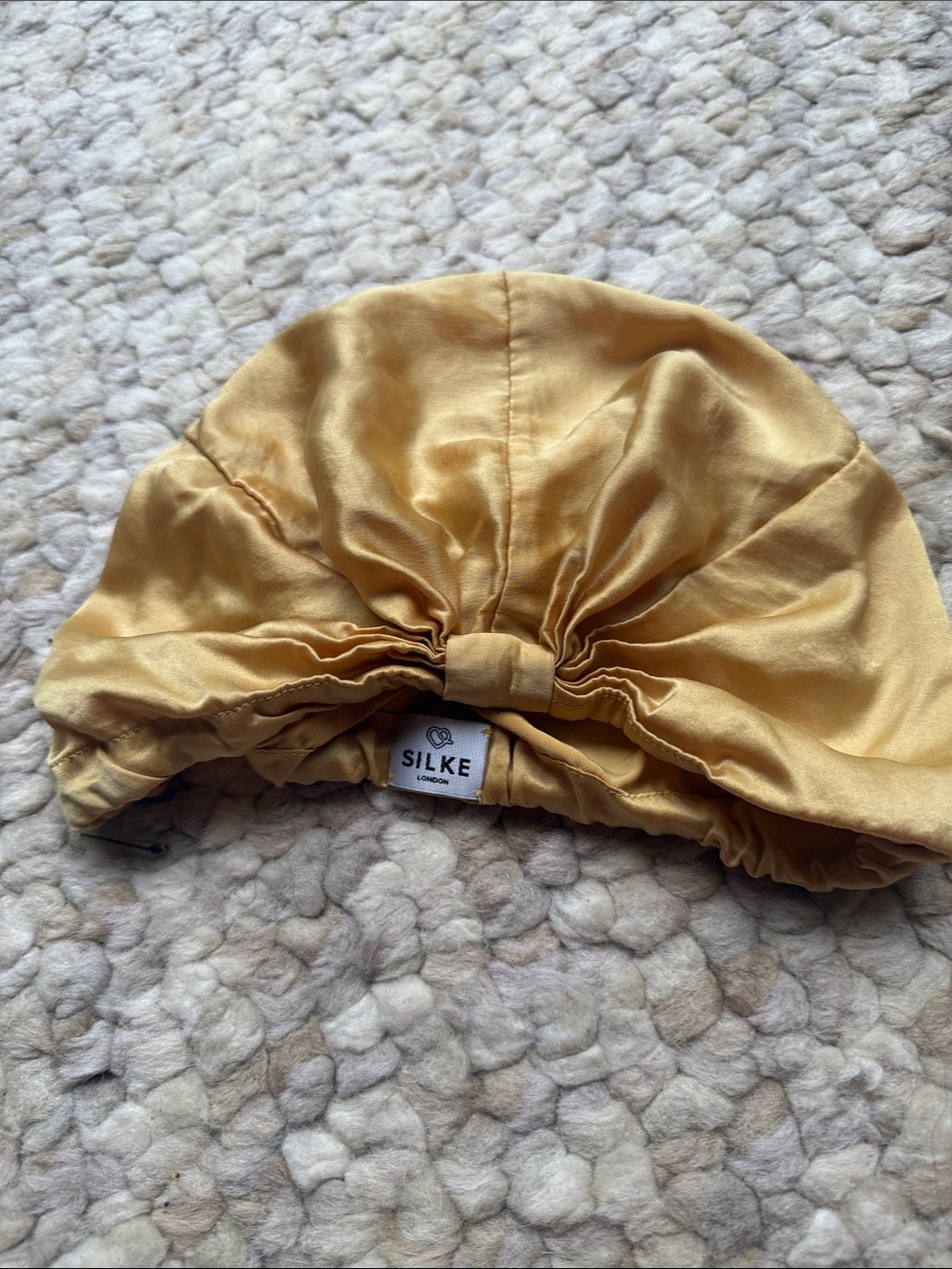 Kids Satin Swim/Pool Cap in Golden Yellow